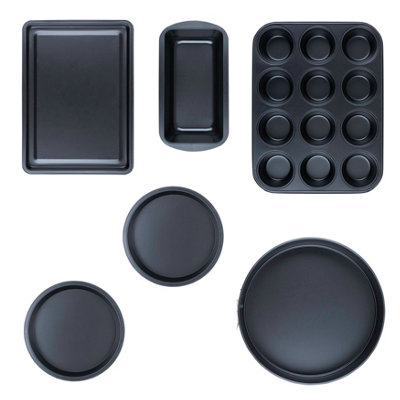 Wham Essentials 6 Piece Baking Set Black