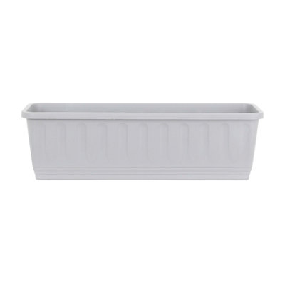 Wham Pack 2 Etruscan 60cm Plastic Trough Soft Grey