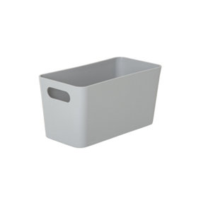 Wham Rectangular Plastic Basket Grey (One Size)