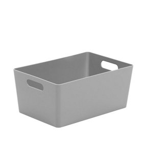 Wham Rectangular Studio Basket Cool Grey (11cm x 25.5cm x 17cm)