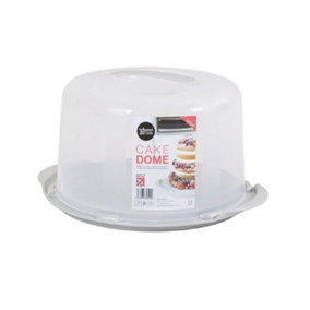 Wham Round Cake Carrier Cheese Dome Deep Carry Case Clear Plastic Storage Box 30cm