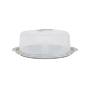 Wham Round Cake Carrier Cheese Dome Shallow Carry Case Clear Plastic Storage Box 30cm