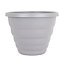 Wham Single Beehive 66cm Round Plastic Pot Cement Grey