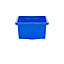 Wham Stack & Store 4x 16L Plastic Storage Boxes Extra Small, (Pack of 4, 16 Litre). Made in the UK (General Blue)