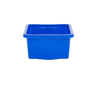Wham Stack & Store 4x 16L Plastic Storage Boxes Extra Small, (Pack of 4, 16 Litre). Made in the UK (Mixed)
