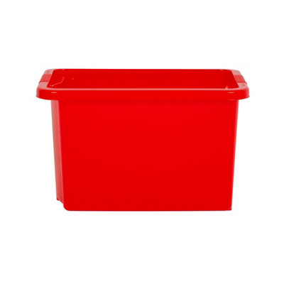 Wham Stack & Store 4x 24L Plastic Storage Boxes. Ideal for Toys ...