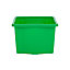 Wham Stack & Store 4x 35L Plastic Storage Boxes Medium, (Pack of 4, 35 Litre). Made in the UK (General Green)