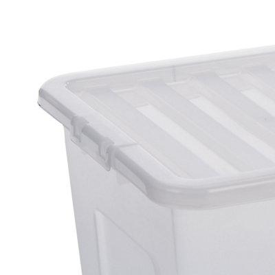 Wham Storage Box Clear (80L) Quality Product - 4