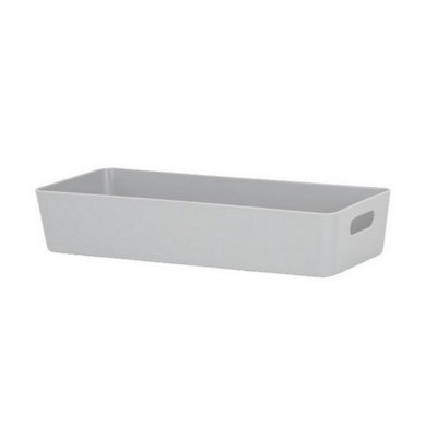 Wham Studio 10.01 Rectangular Basket Cool Grey (6cm x 30cm x 12.5cm)