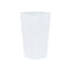 Wham Studio Set of 3 16cm Tall Square Plastic Planter Plant Pot, Office or Home Office, Computer Desk (Ice White) Made in the UK