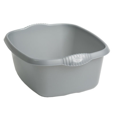 Wham Washing Up Bowl Kitchen Sink Large Plastic Water Basin Cleaning Tub Grey