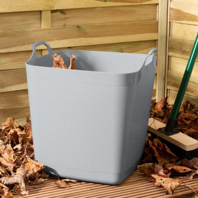 Whatmore Flexible Square Tub Cool Grey (40L)