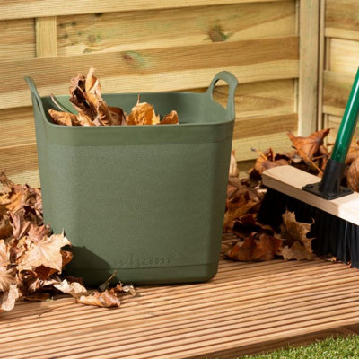 Whatmore Flexible Square Tub Olive Green (15L)