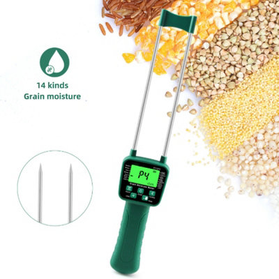 Wheat and Soy Hay Moisture Meter - LCD Display with Voice Broadcasting