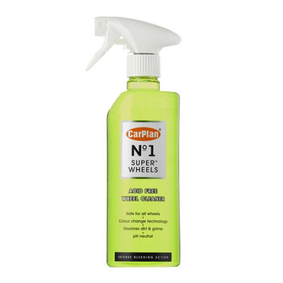 Wheel Cleaner Acid Free Colour Change Tech CarPlan No.1 Super Wheels 600ml x3