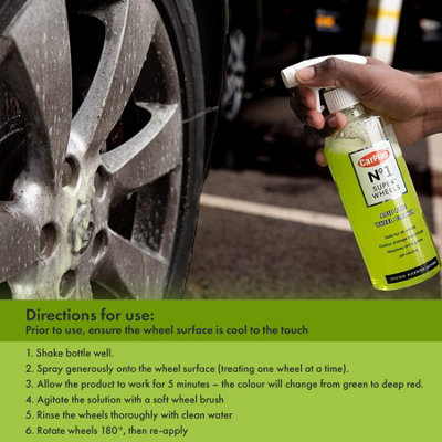 Wheel Cleaner Acid Free Colour Change Tech CarPlan No.1 Super Wheels 600ml - 4