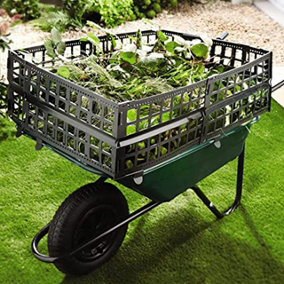Wheelbarrow Booster - Easy Fit Clip On Adjustable Wheel Barrow Fence for Increasing Height & Capacity