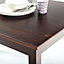 Wheeler Solid Pine Wood Modern Dining Table With Dark Wood Stain Suitable For 4 Seats