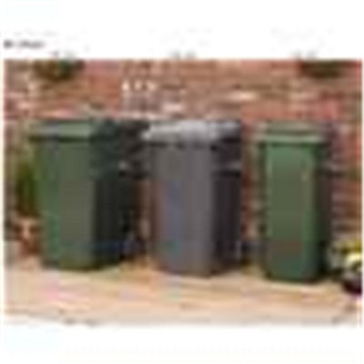 Wheelie Bin (1x 240L) and Double Recycling Box (2x) Chest Store - 4