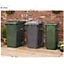 Wheelie Bin (1x 240L) and Double Recycling Box (2x) Chest Store