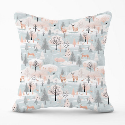 Whimsical Christmas Winter Wonderland Outdoor Cushion 45cm x 45cm