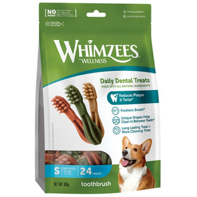 Whimzees Toothbrush Small 9 Cm 24pk (Pack of 6)
