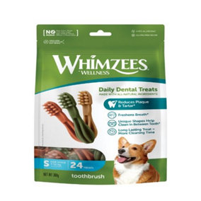 Whimzees Toothbrush Small 9 Cm 24pk (Pack of 6)