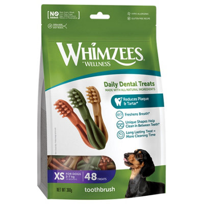 Whimzees Toothbrush xsml 7 Cm 48pk (Pack of 6)