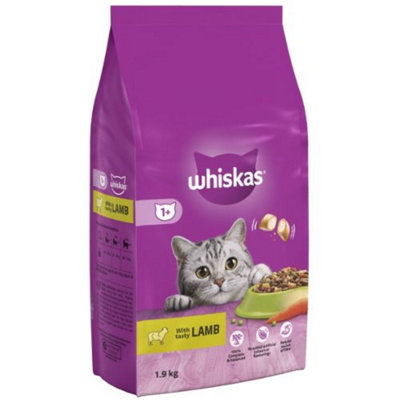 Whiskas 1+ Cat Complete Dry With Lamb 1.9kg