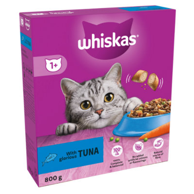 Whiskas 1+ Cat Complete Dry With Tuna 800g x 5