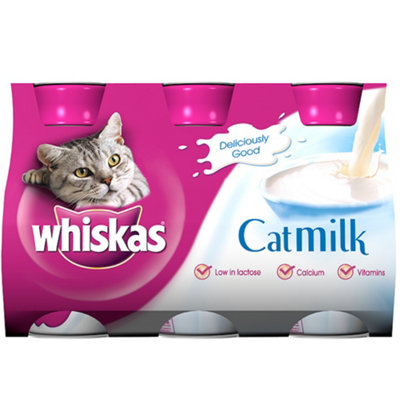 WHISKAS Kitten Cat Milk Bottle 3 x 200ml (Pack of 5)