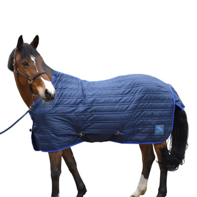 Whitaker Pippa Standard-Neck 100g Horse Stable Rug Navy/Blue (6 0 ...