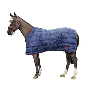 Whitaker Standard-Neck Reflective 200g Horse Stable Rug Navy (4 6