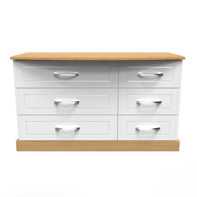 Pre assembled white deals dresser