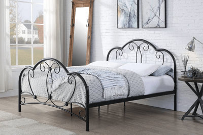 Vintage black clearance bed frame