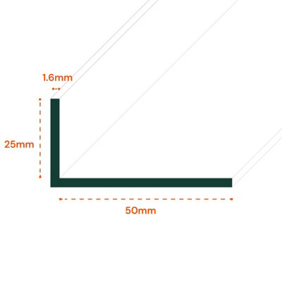 White 1 Metre UPVC Plastic Rigid Angle 50 x 25mm Corner Cover Trim 90 ...