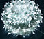 White 12 Meters 100 Lights LED Solar Patio Decoration Holiday Party Lights