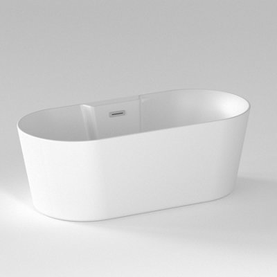 White  1720mm x 785mm Double Ended Freestanding Bath