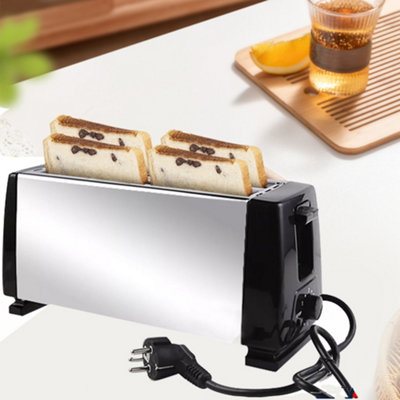 White 2 Slice Toaster Cool Touch 650W Electric Variable Browning ...