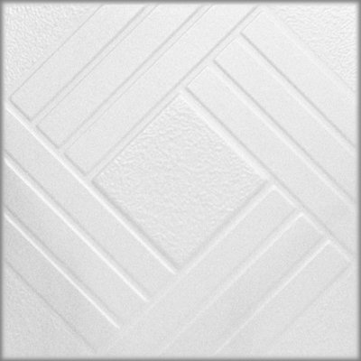 White 4: Decorative Ceiling and Wall Panels 2m2 (21.52 sqft) - 8 Panels