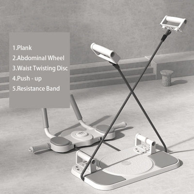 White 5 in 1 Multifunctional Fitness Equipment Board