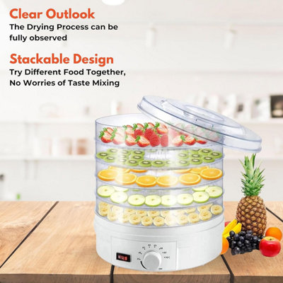 Generic 12-Trays Fruit Dehydrator With Temperature Control, Un Freeze Dryer Machine 800W Adjustable Time For Candy & Snacks Beef Chicken Fish Jerky Vegetables