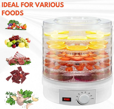 Generic 12-Trays Fruit Dehydrator With Temperature Control, Un Freeze Dryer Machine 800W Adjustable Time For Candy & Snacks Beef Chicken Fish Jerky Vegetables