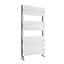 White 500 x 1000mm Bathroom Towel Warmer Ladder Rail