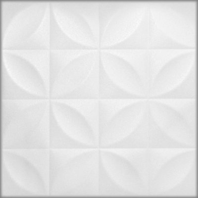 White 6: Decorative Ceiling and Wall Panels 2m2 (21.52 sqft) - 8 Panels