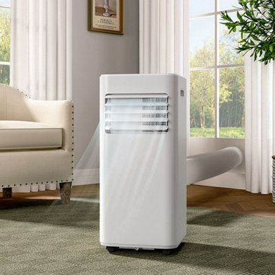 White 7000BTU Portable Air Conditioner with Remote Control | DIY at B&Q
