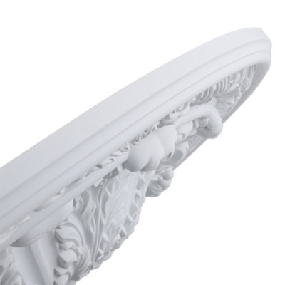 White 76cm Dia Ceiling Rose Ornate Polyurethane Ceiling Medallion - 7