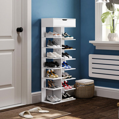 White Tier Household Space Saving Shoe Rack