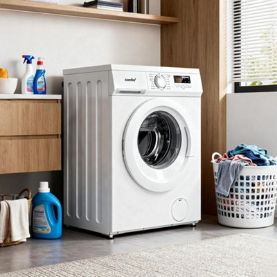 White 8kg Freestanding Washing Machine with 15 Programs