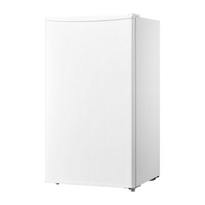 White 93L Compact Retro Fridge with Adjustable Shelves, Cooler Box